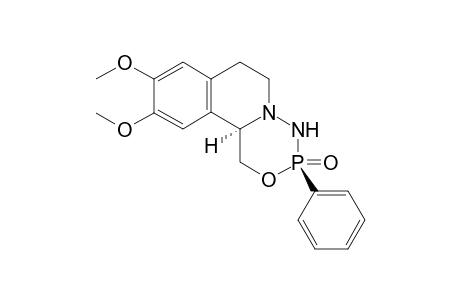 trans-9,10-dimethoxy-3-phenyl-4,6,7,11b-tetrahydro-1H-[1,3,4,2]oxadiazaphosphinino[5,4-a]isoquinoline 3-oxide
