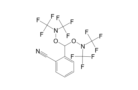 ALPHA,ALPHA-BIS-(BIS-TRIFLUOROMETHYLAMINO-OXY)-BENZYL-CYANIDE