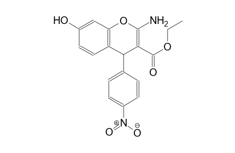 ethyl 2-amino-7-hydroxy-4-(4-nitrophenyl)-4H-chromene-3-carboxylate
