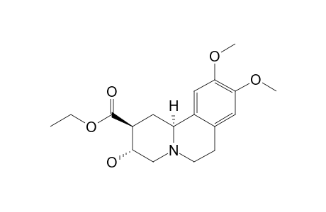 ETHYL-(9,10-DIMETHOXY-3-ALPHA-HYDROXY-1,2,4,6,7,11B-ALPHA-HEXAHYDRO-3H-BENZO-[A]-QUINOLIZIN-2-BETA-YL)-CARBOXYLATE