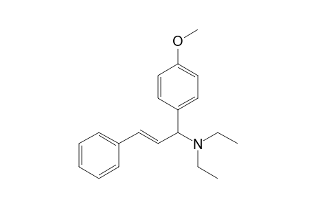 (E)-N,N-diethyl-1-(4-methoxyphenyl)-3-phenyl-2-propen-1-amine