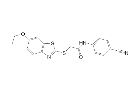 N-(4-cyanophenyl)-2-[(6-ethoxy-1,3-benzothiazol-2-yl)sulfanyl]acetamide