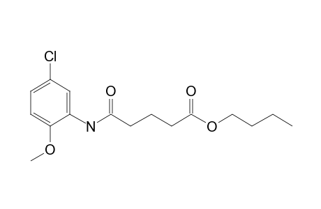 Glutaric acid, monoamide, N-(5-chloro-2-methoxyphenyl)-, butyl ester