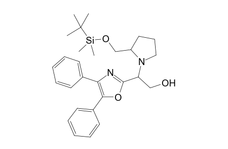 2'-[2"-(t-Butyldimethyloxymethyl)pyrrolidin-1''-yl]-2'-(4,5-diphenyl-1,3-oxazol-5-yl)]ethanol