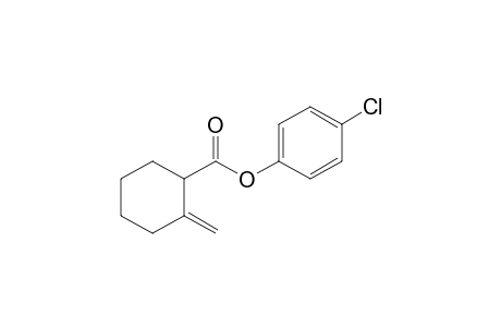 2-Methylenecyclohexan-1-carboxylic acid 4-chlorophenyl ester