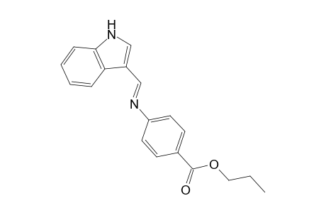 Propyl 4-([(E)-1H-indol-3-ylmethylidene]amino)benzoate