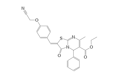 ethyl (2Z)-2-[4-(cyanomethoxy)benzylidene]-7-methyl-3-oxo-5-phenyl-2,3-dihydro-5H-[1,3]thiazolo[3,2-a]pyrimidine-6-carboxylate
