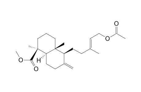 1-Naphthalenecarboxylic acid, 5-[5-(acetyloxy)-3-methyl-3-pentenyl]decahydro-1,4a-dimethyl-6-methyl ene-, methyl ester, [1S-[1.alpha.,4a.alpha.,5.alpha.(E),8a.beta.]]-