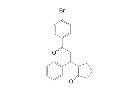 2-[3-(4-Bromophenyl)-3-oxo-1-phenylpropyl]cyclopentanone