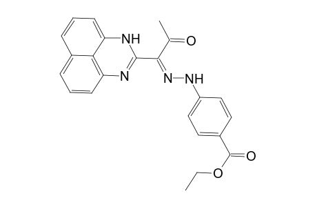 2-[N-(4-Ethoxycarbonylphenyl)-2-oxopropanehydrazonoyl]-1H-perimidine