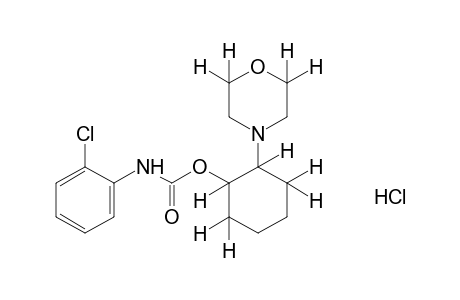 trans-o-chlorocarbanilic acid, 2-(morpholino)cyclohexyl ester, monohydrochloride