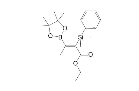(E)-Ethyl 2-(dimethyl(phenyl)silyl)-3-(4,4,5,5-tetramethyl-1,3,2-dioxaborolan-2-yl) but-2-enoate