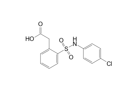 (o-[(p-chlorophenyl)sulfamoyl]phenyl}acetic acid