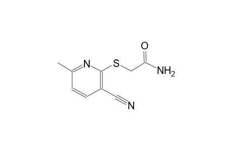 2-[(3-cyano-6-methyl-2-pyridinyl)sulfanyl]acetamide