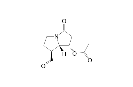 1H-Pyrrolizine-1-carboxaldehyde, 7-(acetyloxy)hexahydro-5-oxo-, [1S-(1.alpha.,7.beta.,7a.beta.)]-