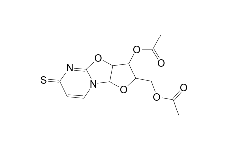 6H-Furo[2',3':4,5]oxazolo[3,2-a]pyrimidine-6-thione, 3-(acetyloxy)-2-[(acetyloxy)methyl]-2,3,3a,9a-tetrahydro-, [2R-(2.alpha.,3.beta.,3a.beta.,9a.beta.)]-