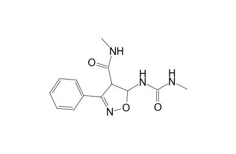 4-Isoxazolecarboxamide, 4,5-dihydro-N-methyl-5-[[(methylamino)carbonyl]amino]-3-phenyl-, cis-