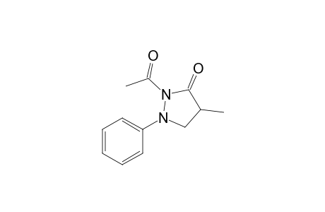 1-Pheayl-2-acetyl-4-methyl-3-pyrazolidone