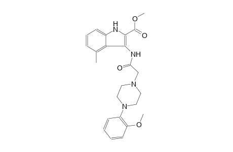 methyl 3-({[4-(2-methoxyphenyl)-1-piperazinyl]acetyl}amino)-4-methyl-1H-indole-2-carboxylate