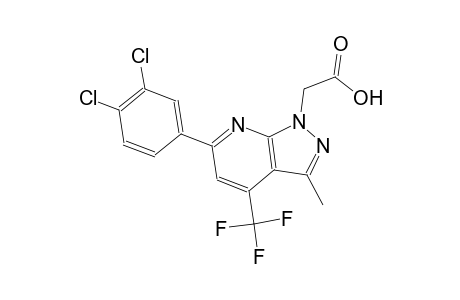 1H-pyrazolo[3,4-b]pyridine-1-acetic acid, 6-(3,4-dichlorophenyl)-3-methyl-4-(trifluoromethyl)-