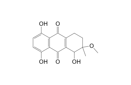 (3RS,4RS)-4,5,8-trihydroxy-3-methoxy-3-methyl-1,2,3,4-tetrahydro-9,10-anthraquinone