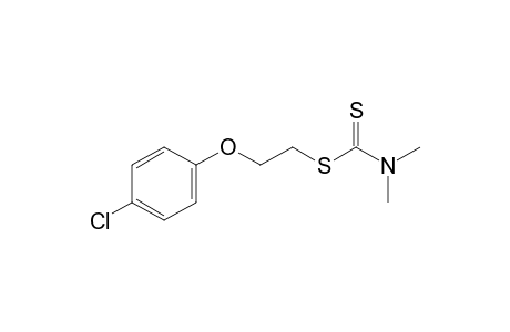 dimethyldithiocarbamic acid, 2-(p-chlorophenoxy)ethyl ester