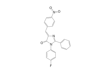 1-(PARA-FLUOROPHENYL)-2-PHENYL-(4E)-(PARA-NITROPHENYLIDENE)-2-IMIDAZOLIN-5-ONE