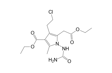 4-(2-Chloro-ethyl)-5-ethoxycarbonylmethyl-2-methyl-1-ureido-1H-pyrrole-3-carboxylic acid ethylester