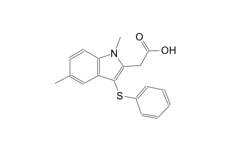 (1,5-dimethyl-3-phenylsulfanyl-1H-indol-2-yl)-acetic acid