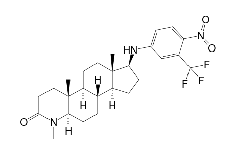 (1S,3aS,3bS,5aR,9aR,9bS,11aS)-6,9a,11a-trimethyl-1-[4-nitro-3-(trifluoromethyl)anilino]-2,3,3a,3b,4,5,5a,8,9,9b,10,11-dodecahydro-1H-indeno[5,4-f]quinolin-7-one