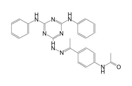 acetamide, N-[4-[(1E)-1-[2-[4,6-bis(phenylamino)-1,3,5-triazin-2-yl]hydrazono]ethyl]phenyl]-