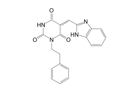 (5Z)-5-(1H-benzimidazol-2-ylmethylene)-1-phenethyl-barbituric acid