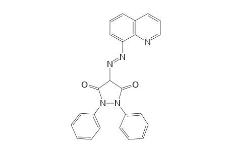 3,5-Pyrazolidinedione, 1,2-diphenyl-4-[2-(8-quinolinyl)diazenyl]-