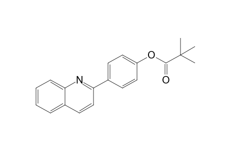 2,2-Dimethylpropanoic acid 4-(2-quinolinyl)phenyl Ester