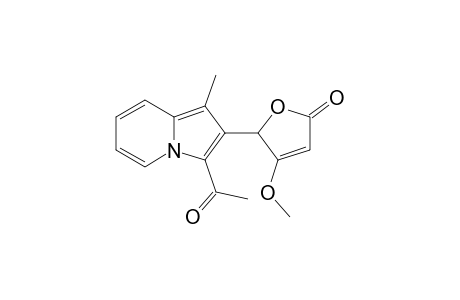 5-(3-Acetyl-1-methyl-2-indolizinyl)-4-methoxy-2,5-dihydro-2-furanone
