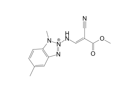 Methyl 1-[[2',5'-dimethylbenz-[1',2',3' )-triazol-2'-yl]amino}-2-cyanoethene-2-carboxylate