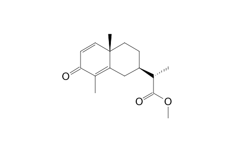 (2S)-2-[(2R,4aS)-4a,8-dimethyl-7-oxo-1,2,3,4-tetrahydronaphthalen-2-yl]propanoic acid methyl ester