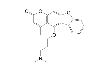 5-(3-(dimethylamino)propoxy)-4-methyl-2H-benzofuro[3,2-g]chromen-2-one
