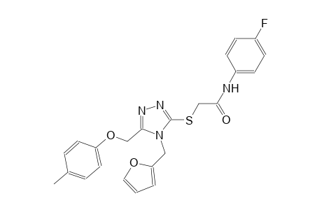 N-(4-fluorophenyl)-2-({4-(2-furylmethyl)-5-[(4-methylphenoxy)methyl]-4H-1,2,4-triazol-3-yl}sulfanyl)acetamide