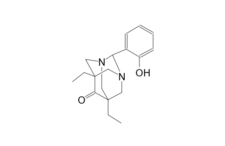 5,7-diethyl-2-(2-hydroxyphenyl)-1,3-diazatricyclo[3.3.1.1~3,7~]decan-6-one