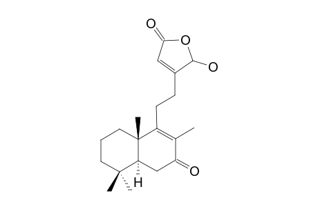 LEOHETERONIN-C;15,16-EPOXY-16-XI-HYDROXY-LABDA-8,13-DIENE-7,15-DIONE