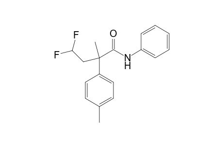 4,4-Difluoro-2-(4-methylphenyl)-2-methyl-N-phenylbutanamide
