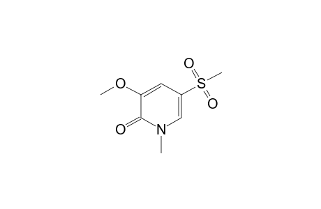 2(1H)-Pyridinone, 3-methoxy-1-methyl-5-(methylsulfonyl)-