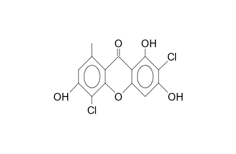 9H-Xanthen-9-one, 2,5-dichloro-1,3,6-trihydroxy-8-methyl-
