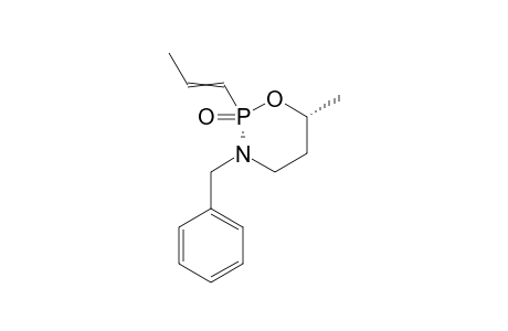 (6R,2S) 6-Methyl-3-benzyl-2-(prop-1'-enyl)-1,3,2-oxazaphosphorinane-2-oxide