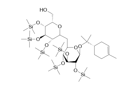 6-O-(.alpha.-L-rhamnopyranosyl)-.beta.-[(S)-.alpha.-terpinyl]-D-glucopyranoside-hexakis(trimethylsilyl)-ether