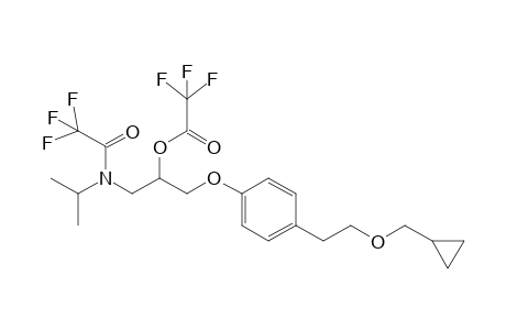 1-[4'-{2-cyclopropylmethoxy)ethyl}phenoxy]-3-[(N-trifluoroacetyl)isopropylamino]-2-(trifluoroacetoxy)propane
