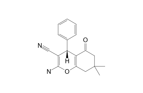 (S)-2-AMINO-7,7-DIMETHYL-5-OXO-4-PHENYL-5,6,7,8-4H-CHROMENE-3-CARBONITRILE