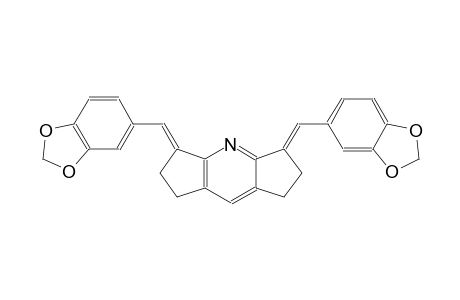 (3E,5E)-3,5-bis(1,3-benzodioxol-5-ylmethylene)-1,2,3,5,6,7-hexahydrodicyclopenta[b,e]pyridine