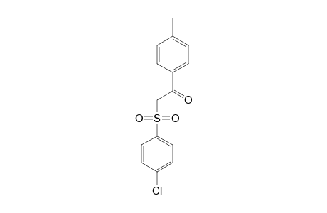 2-(4-chlorophenyl)sulfonyl-1-(4-methylphenyl)ethanone